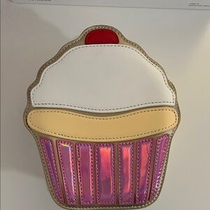 Cupcake Shaped Bag - White, Pink, Tan
